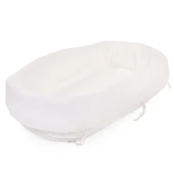 BÉABA Accessoires De Lit|Berceaux Et Couffins<Berceau en rotin couverture rectangulaire jersery blanc cassé