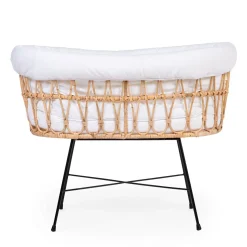 BÉABA Berceaux Et Couffins<Berceau en rotin pieds en métal + housse blanc cassé