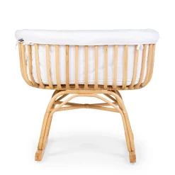 BÉABA Berceaux Et Couffins<Berceau Rotin - 90x70x71 Cm + Habillage Jersey Ecru - Matela