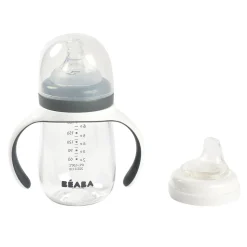 BÉABA Biberons Et Accessoires<Biberon d'apprentissage 2 en 1 210ml Gris minéral