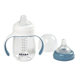 BÉABA Biberons Et Accessoires<Biberon d'apprentissage 2 en 1 - 210ml Bleu