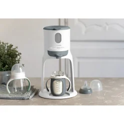 BÉABA Biberons Et Accessoires<Biberon d'apprentissage en verre 2 en 1 - 210ml Gris minéral