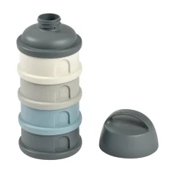 BÉABA Doseurs De Lait|Biberons Et Accessoires<Boîte doseuse de lait 4 compartiments empilables Gris/Bleu