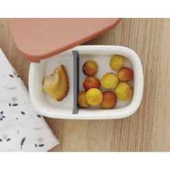 BÉABA Goûter Sain|Couverts Vaisselle Et Bavoirs<Boîte repas céramique Gris minéral/Terracotta