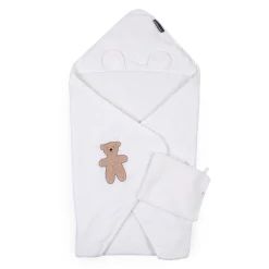 BÉABA Capes De Bain<Cape De Bain + Gant - 80x80 Cm - Muslin / Terry Teddy