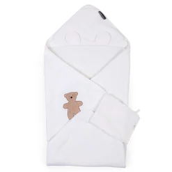 BÉABA Capes De Bain<Cape De Bain + Gant - 80x80 Cm - Muslin / Terry Teddy