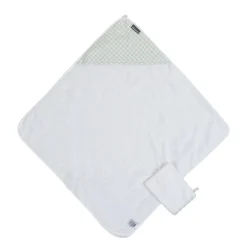 BÉABA Capes De Bain<Cape De Bain + Gant - 80x80 Cm - Jersey - Forêt - Mousseline
