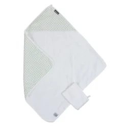 BÉABA Capes De Bain<Cape De Bain + Gant - 80x80 Cm - Jersey - Forêt - Mousseline