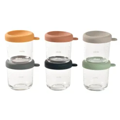 BÉABA Pots De Conservation|Pots De Conservation<Coffret 6 portions verre 250ml Sunrise