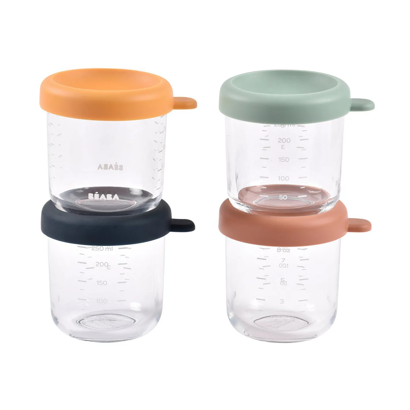 BÉABA Couverts Vaisselle Et Bavoirs<Coffret 4 portions verre 250ml Sunrise