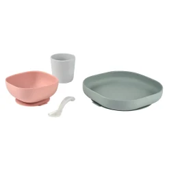 BÉABA Couverts Vaisselle Et Bavoirs<Coffret repas silicone Eucalyptus