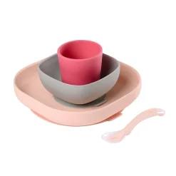 BÉABA Couverts Vaisselle Et Bavoirs<Coffret repas silicone Rose