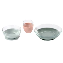 BÉABA Couverts Vaisselle Et Bavoirs<Coffret repas verre Eucalyptus/Rose