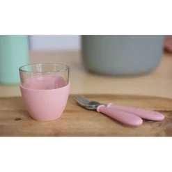 BÉABA Couverts Vaisselle Et Bavoirs<Coffret repas verre Eucalyptus/Rose