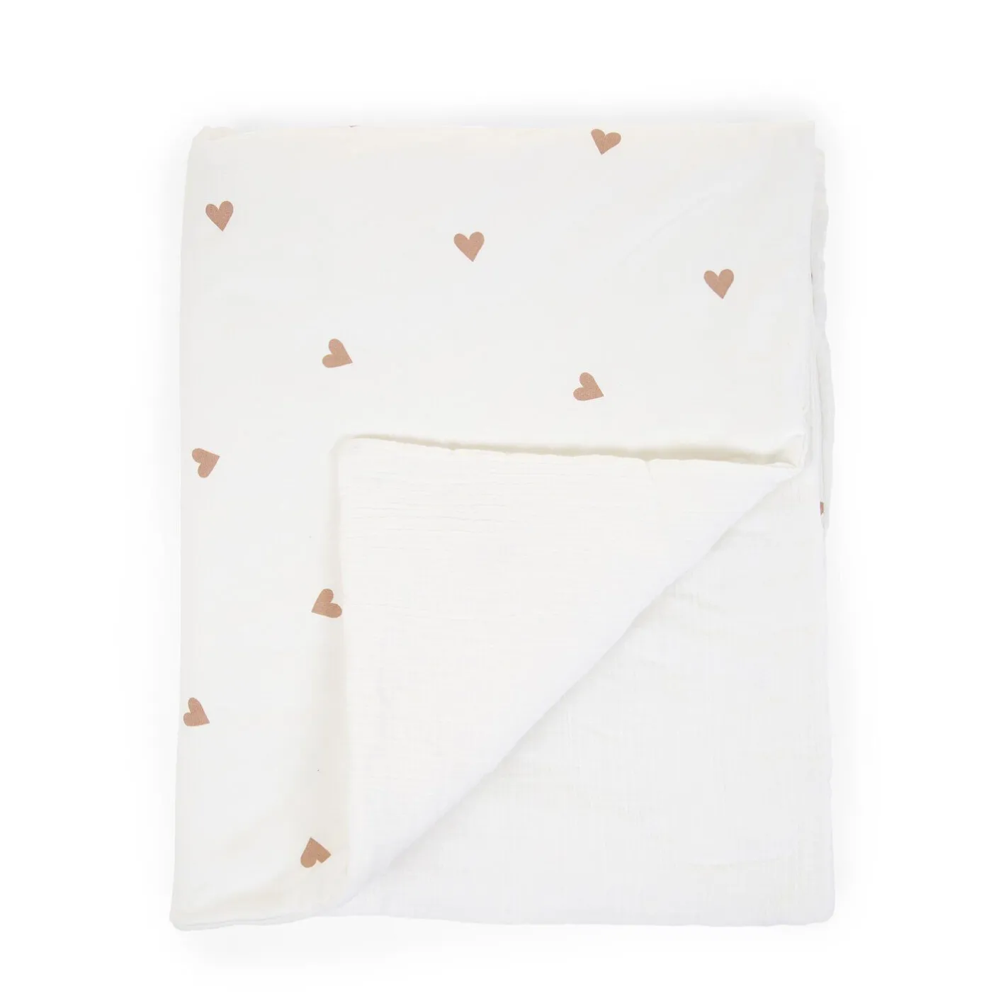 BÉABA Accessoires De Lit|Linges De Lit<Couverture De Bébé - 80x100 Cm - Jersey + Mousseline - Heart