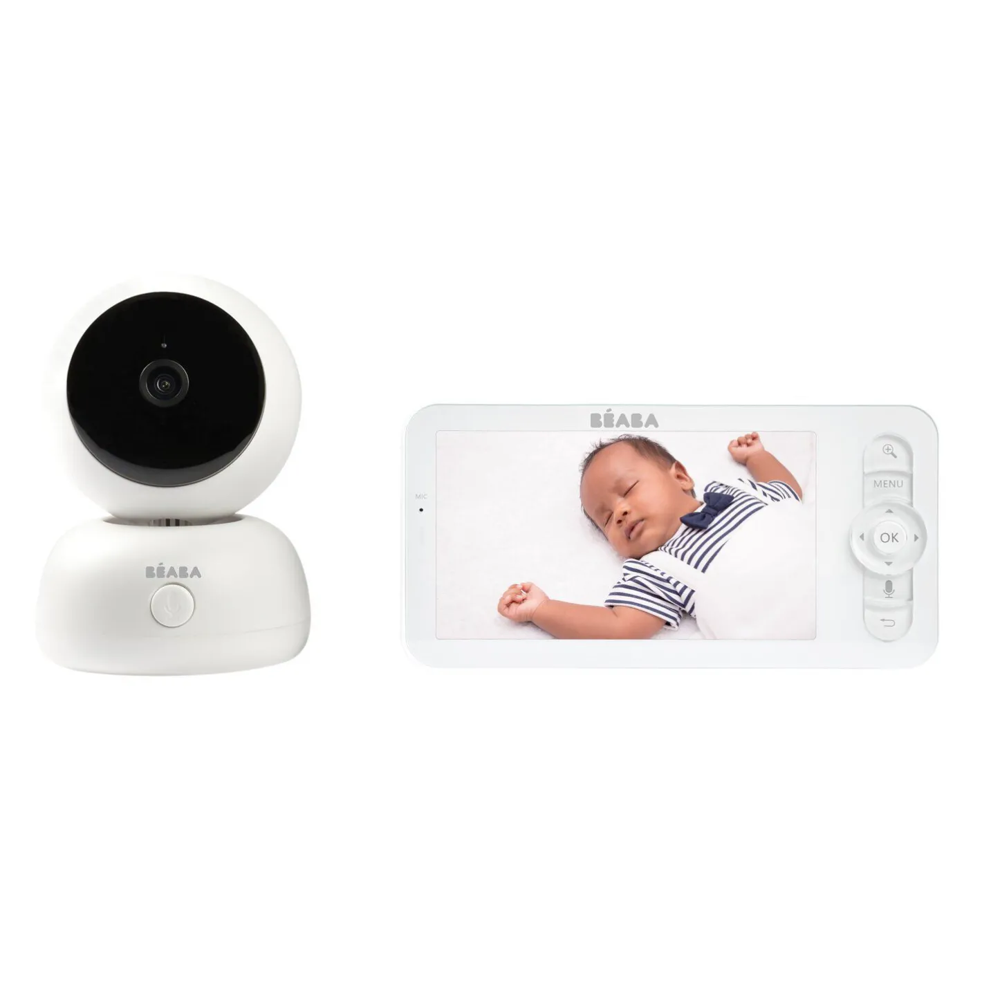 BÉABA Babyphone, Écoute-bébé<Ecoute bébé vidéo Zen Premium 2 Blanc