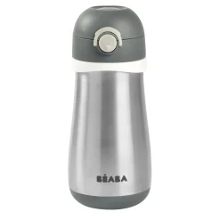 BÉABA Couverts Vaisselle Et Bavoirs|Biberons Et Accessoires<Gourde inox 350 ml Gris minéral