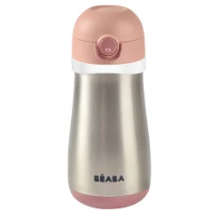 BÉABA Couverts Vaisselle Et Bavoirs|Biberons Et Accessoires<Gourde inox 350 ml Vieux rose