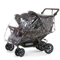 BÉABA Poussettes Et Accessoires<Housse de pluie Quadruple anthracite