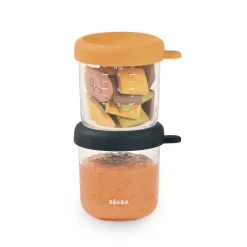 BÉABA Couverts Vaisselle Et Bavoirs<Lot 2 portions verre 250ml Night blue/Miel