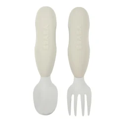 BÉABA Couverts Vaisselle Et Bavoirs<Lot 2 pré-couverts d'apprentissage Inox Gris velours