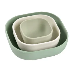 BÉABA Goûter Sain|Couverts Vaisselle Et Bavoirs<Lot de 3 bols silicone gigogne Vert sauge