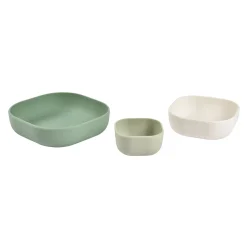 BÉABA Goûter Sain|Couverts Vaisselle Et Bavoirs<Lot de 3 bols silicone gigogne Vert sauge