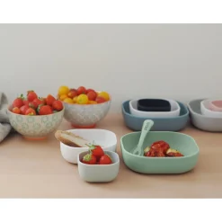 BÉABA Goûter Sain|Couverts Vaisselle Et Bavoirs<Lot de 3 bols silicone gigogne Vert sauge