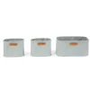 BÉABA Paniers De Rangement<Lot de 3 paniers de rangement suspendus Polyester gris