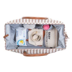 BÉABA Sacs De Voyage|Sacs À Langer<Mommy Bag ® Sac à Langer - Rayures - Nude/Terracotta