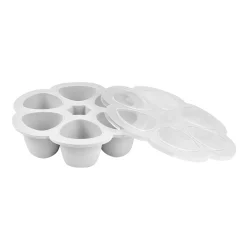 BÉABA Goûter Sain|Couverts Vaisselle Et Bavoirs<Moule multiportions silicone 6X90ml Gris clair