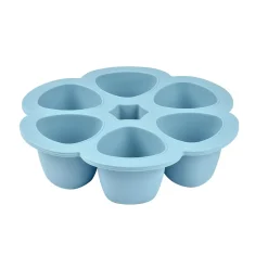 BÉABA Goûter Sain|Couverts Vaisselle Et Bavoirs<Moule multiportions silicone 6X90ml Bleu