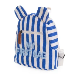 Enfant BÉABA Sacs À Dos Enfant|Cartables Enfant<My First Bag Sac a dos Enfant - Rayures - Bleu Electrique