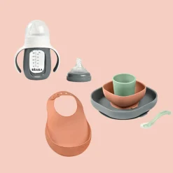 BÉABA Couverts Vaisselle Et Bavoirs<Pack Mes Premières Bouchées mineral