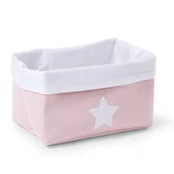 BÉABA Paniers De Rangement<Panier De Rangement - 32x20x20 Cm - Toile - Rose Tendre Blan