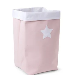 BÉABA Paniers De Rangement<Panier De Rangement - 32x32x60 Cm - Toile - Rose Tendre Blan