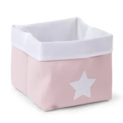 BÉABA Paniers De Rangement<Panier De Rangement - 32x32x29 Cm - Toile - Rose Tendre Blan