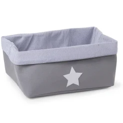 BÉABA Paniers De Rangement<Panier De Rangement - 40x30x20 Cm - Toile - Gris Rayures