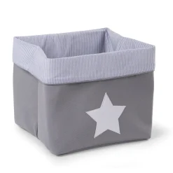 BÉABA Paniers De Rangement<Panier De Rangement - 32x32x29 Cm - Toile - Gris Rayures
