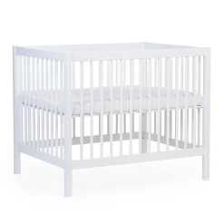 BÉABA Parcs Bébé Et Accessoires<Parc 97 + Roues - 95x75 Cm - Bois - Blanc