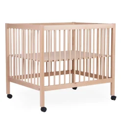 BÉABA Parcs Bébé Et Accessoires<Parc 97 + Roues - 95x75 Cm - Bois - Naturel