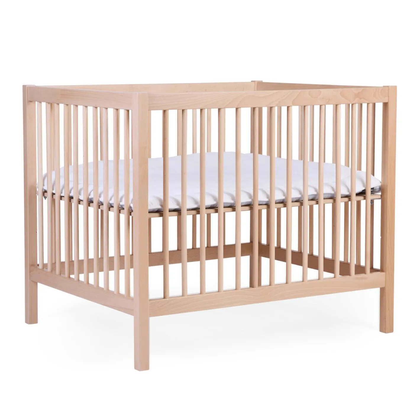 BÉABA Parcs Bébé Et Accessoires<Parc 97 + Roues - 95x75 Cm - Bois - Naturel