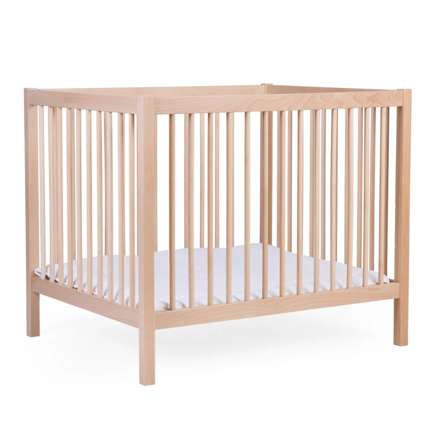 BÉABA Parcs Bébé Et Accessoires<Parc 97 + Roues - 95x75 Cm - Bois - Naturel