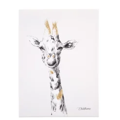 BÉABA Décoration Murale<Peinture - Girafe + Or - 30x40 Cm