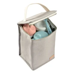 BÉABA Sacs Isotherme Bébé|Goûter Sain<Pochette repas isotherme Gris perle