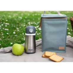 BÉABA Sacs Isotherme Bébé|Goûter Sain<Pochette repas isotherme Vert givré