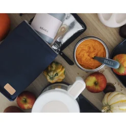 BÉABA Sacs Isotherme Bébé|Goûter Sain<Pochette repas isotherme Bleu foncé