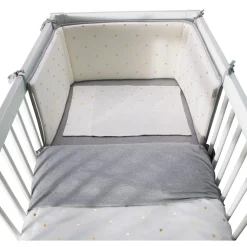 BÉABA Accessoires De Lit<Protection Lit - 35x170 Cm - Jersey - Gold Dots