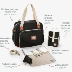 BÉABA Sacs À Langer<Sac à langer Genève Noir