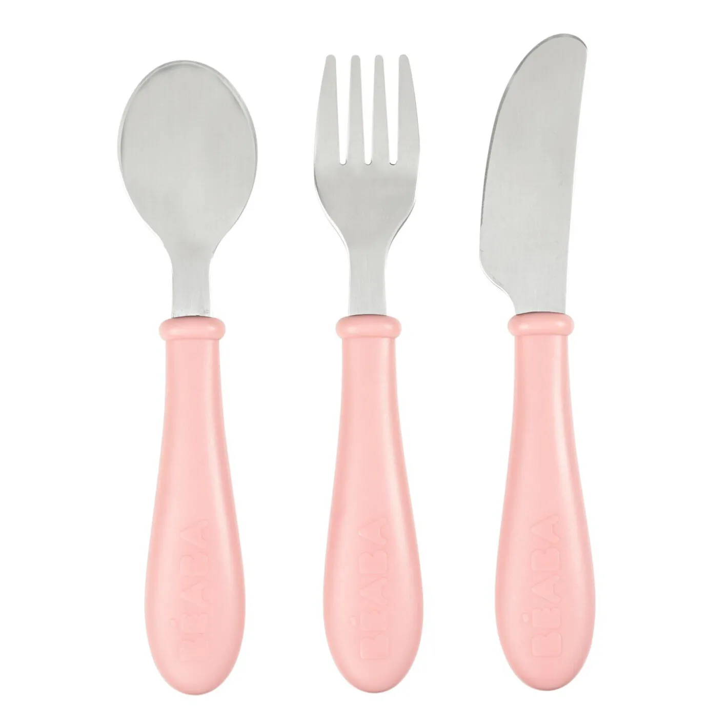 BÉABA Couverts Vaisselle Et Bavoirs<Set 3 couverts inox Rose